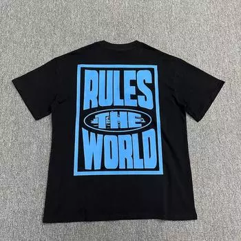 ZYLLO Мужская футболка Женские футболки с принтом букв Футболка с короткими рукавами Повседневная уличная Футболка с шортами Топ S