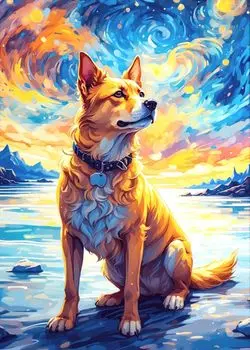 ZYSMIY Diamond Art 5D Алмазная картина сиба-ину желтая собака акита-ину китайская пастушья собака милый питомец мозаичное искусство для начинающих алмазная картина из бисера своими руками