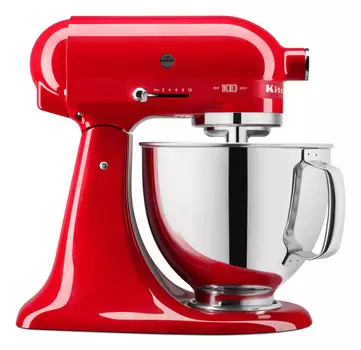 Планетарный Миксер KitchenAid ARTISAN юбилейная серия QUEEN OF HEARTS 4.8 л, страстный красный, 5KSM180HESD