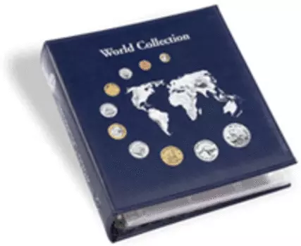 Альбом "World Collection" без футляра, с листами(324055) Numis Предназначен для 143 монет! Размер 235x230 мм, материал: высококачественная искусственная кожа