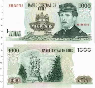 Банкнота 1000 песо Чили 2006 года "Портрет И
