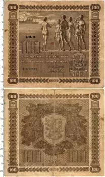 Банкнота 100 марок Финляндии 1939 года