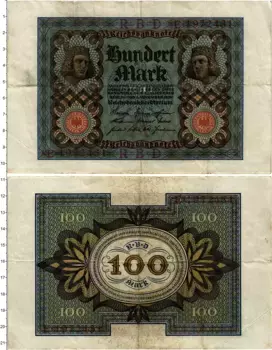 Банкнота 100 марок Германии 1929 года /