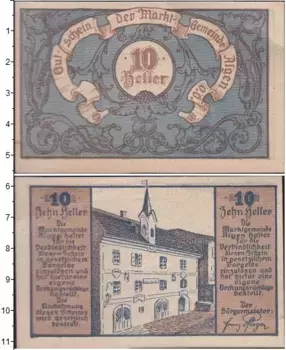 Банкнота 10 хеллеров Германия : Нотгельды 1920 года