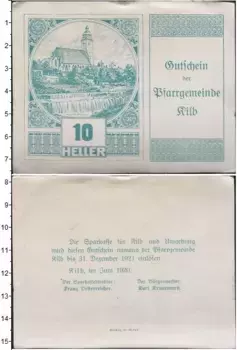 Банкнота 10 хеллеров Германия : Нотгельды 1920 года