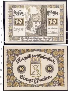 Банкнота 10 пфеннигов Германия : Нотгельды 1921 года