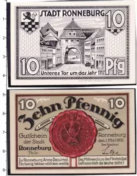 Банкнота 10 пфеннигов Германия : Нотгельды 1921 года