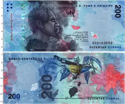 Банкнота 200 добрас Сан-Томе и Принсипи 2020 года