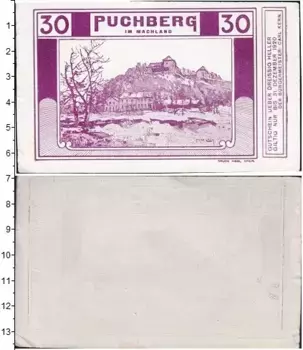 Банкнота 30 геллеров Германия : Нотгельды 1920 года
