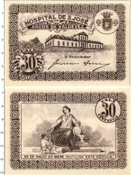 Банкнота 30 сентаво Португалии 1920 года