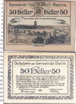 Банкнота 50 геллеров Германия : Нотгельды 1920 года
