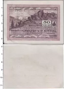 Банкнота 50 геллеров Германия : Нотгельды 1921 года