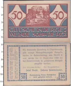Банкнота 50 пфеннигов Германия : Нотгельды 1920 года
