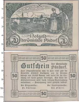 Банкнота 50 пфеннигов Германия : Нотгельды 1920 года