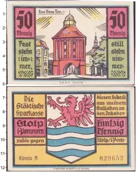 Банкнота 50 пфеннигов Германия : Нотгельды 1921 года