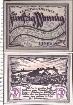 Банкнота 50 пфеннигов Германия : Нотгельды 1921 года