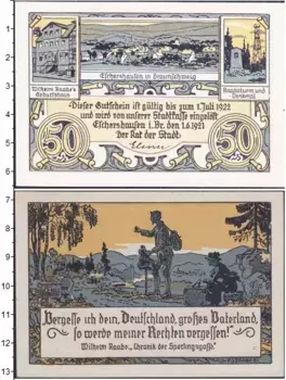 Банкнота 50 пфеннигов Германия : Нотгельды 1921 года