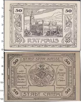 Банкнота 50 пфеннигов Германия : Нотгельды 1921 года