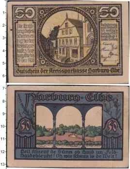 Банкнота 50 пфеннигов Германия : Нотгельды 1921 года