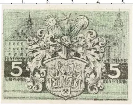 Банкнота 5 пфеннигов Германия : Нотгельды 1921 года Аннаберг