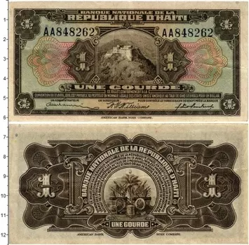 Банкнота гурд Гаити Выпуск 1951-64