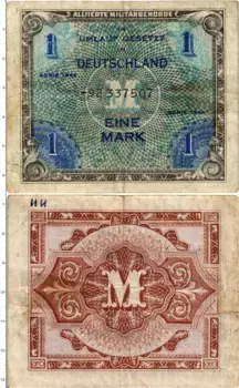 Банкнота марка Германии 1944 года Союзная оккупация