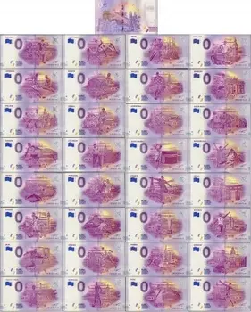 Банкнота Набор из 32 бон номиналом 0 евро Европы 2018 года Набор из 32-х бон номиналом 0 евро посвящённых Чемпионату мира по футболу в России 2018 года