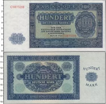 Банкнота 100 марок Германии 1948 года