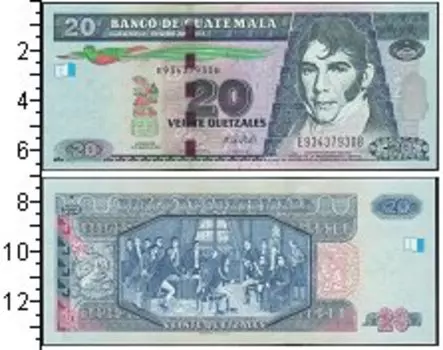 Банкнота 20 куэталь Гватемалы 2018 года Портрет М