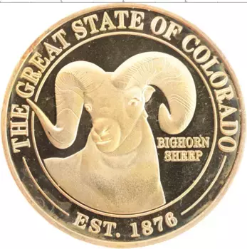 Медаль Америки Латунь Колорадо