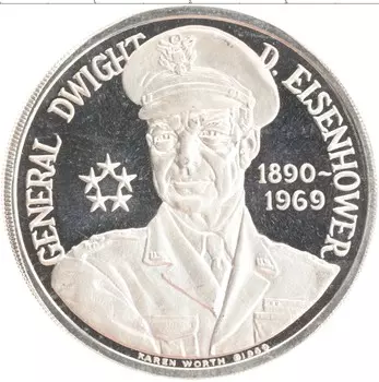 Медаль Америки Серебро Генерал Дуайт Эйзенхауэр