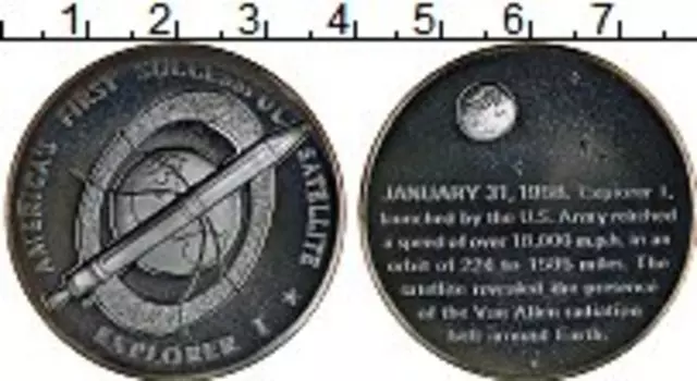Медаль Америки Серебро Космос, EXPLORER I
