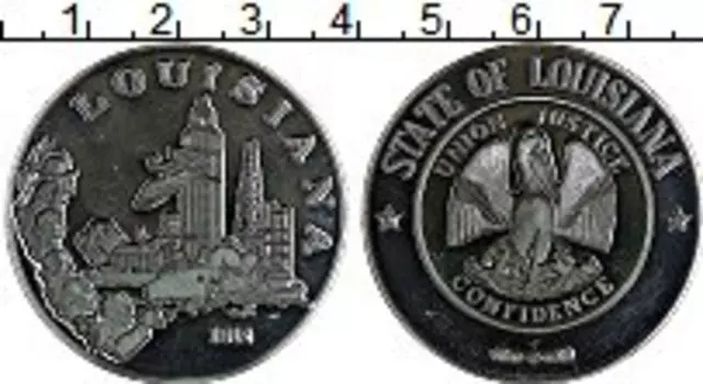 Медаль Америки Серебро Штат Луизиана