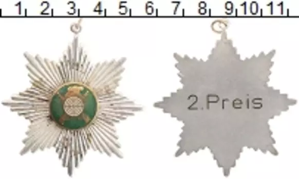Медаль ФРГ 1964 года Посеребрение Медаль за отличную стрельбу