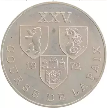 Медаль ГДР 1972 года Медно-никель 25 лет переходу из ГДР в Польшу