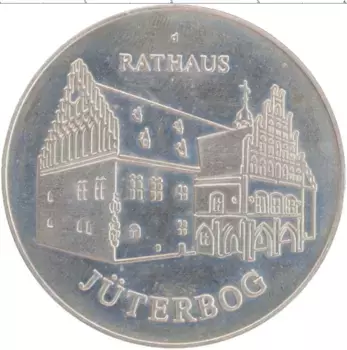 Медаль ГДР 1974 года Медно-никель 800 лет Лютцбург