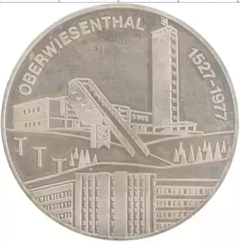 Медаль ГДР 1977 года Медно-никель Курорт Обервисенталь