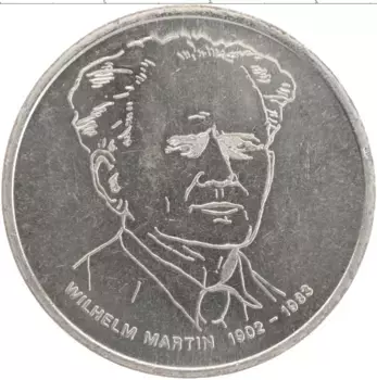 Медаль ГДР 1983 года Медно-никель Вильгельм Мартин