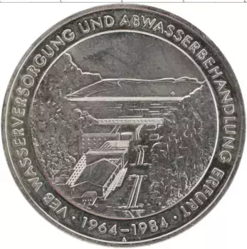 Медаль ГДР 1984 года Медно-никель 35 лет ГДР