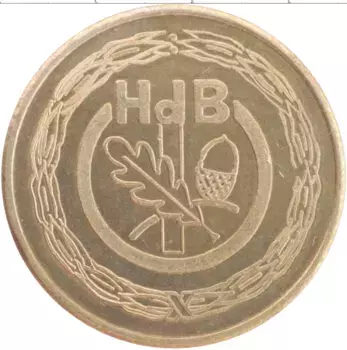 Медаль ГДР Медно-никель HdB, Халле