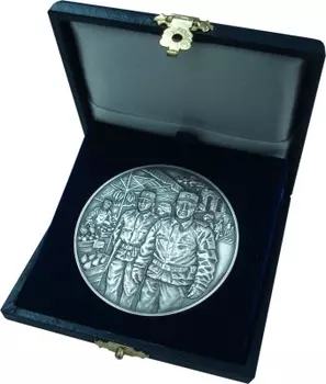 Медаль Италии 2003 года Серебро Геральдика Государственной полиции Италии