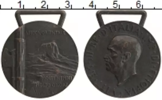 Медаль Италии Бронза Африканская медаль