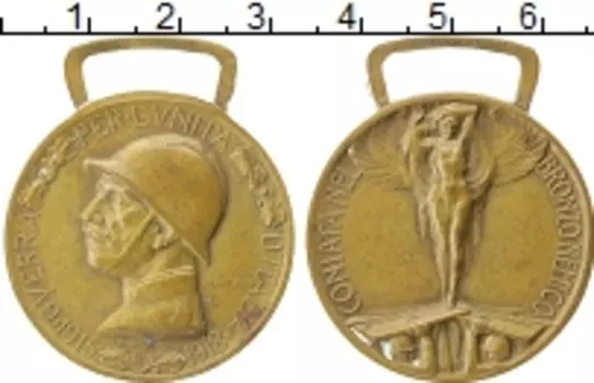 Медаль Италии Бронза Памятная медаль Итало-австрийской войны 1915-1918 гг