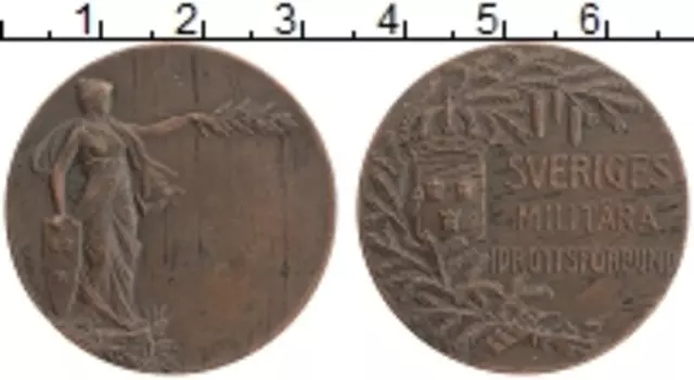 Медаль Швеции Бронза Медаль Военно-спортивной организации Швеции
