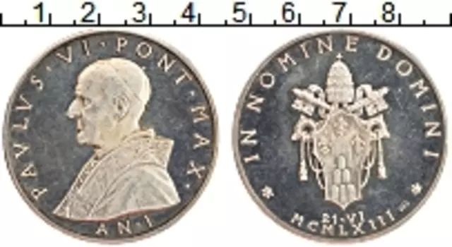 Медаль Ватикана 1963 года Серебро Павел VI