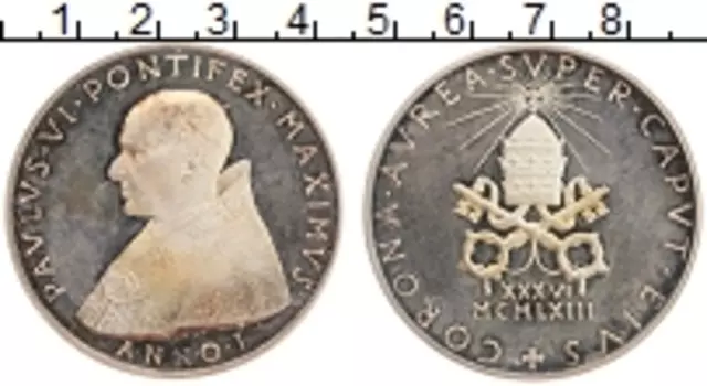 Медаль Ватикана 1963 года Серебро Павел VI (Серебро 986