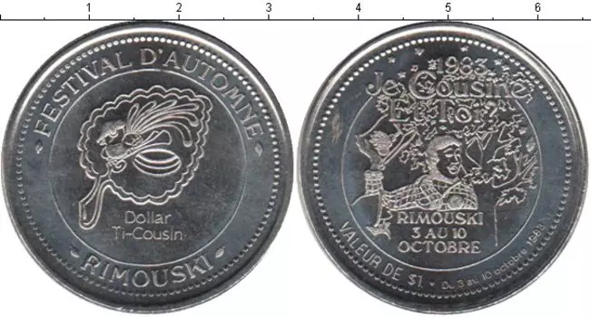 Монета доллар Канады Медно-никель Токен