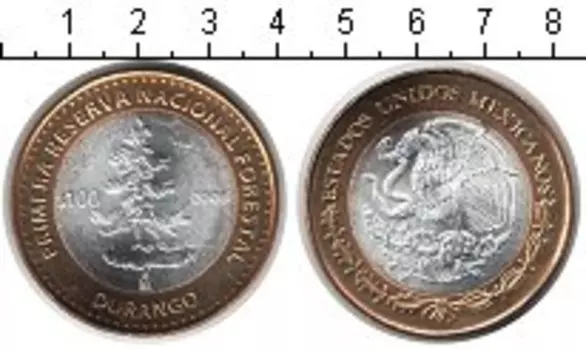 Монета 100 песо Мексики 2006 года Биметалл