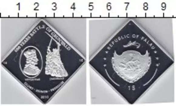 Монета доллар Палау 2010 года Посеребрение Грюнвальд