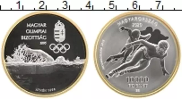 Монета 10000 форинтов Венгрии 2020 года Серебро Олимпийские игры